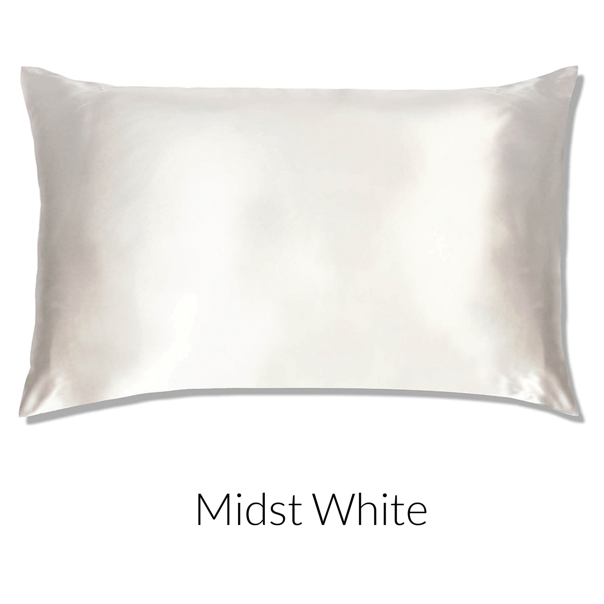 Midst White Mulberry 100 Silk Pillowcase 22 Momme Grade 6A