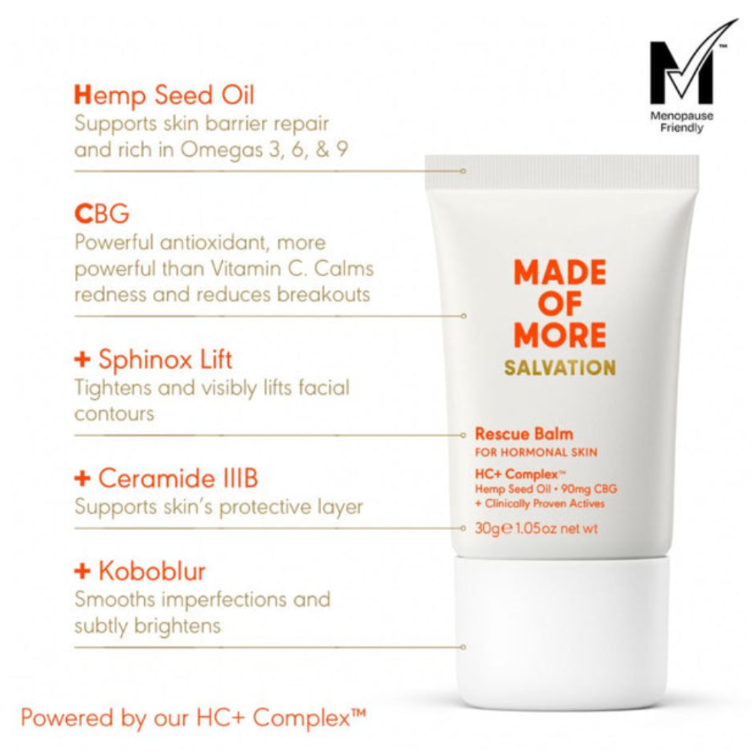 Made of More, Rescue Balm for Hormonal Skin, 30g